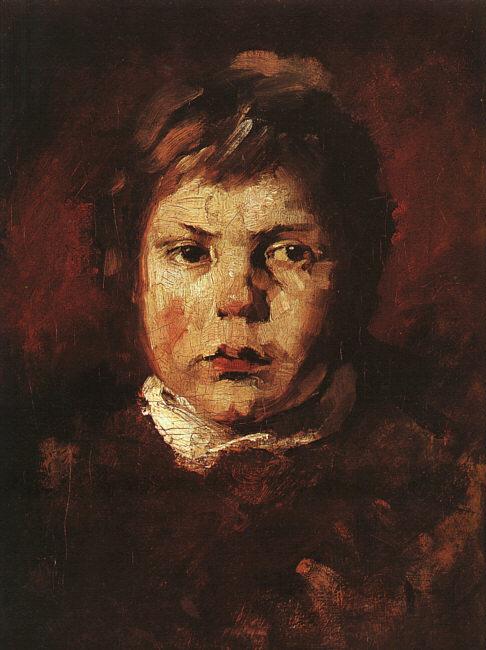 Frank Duveneck A Child's Portrait Sweden oil painting art